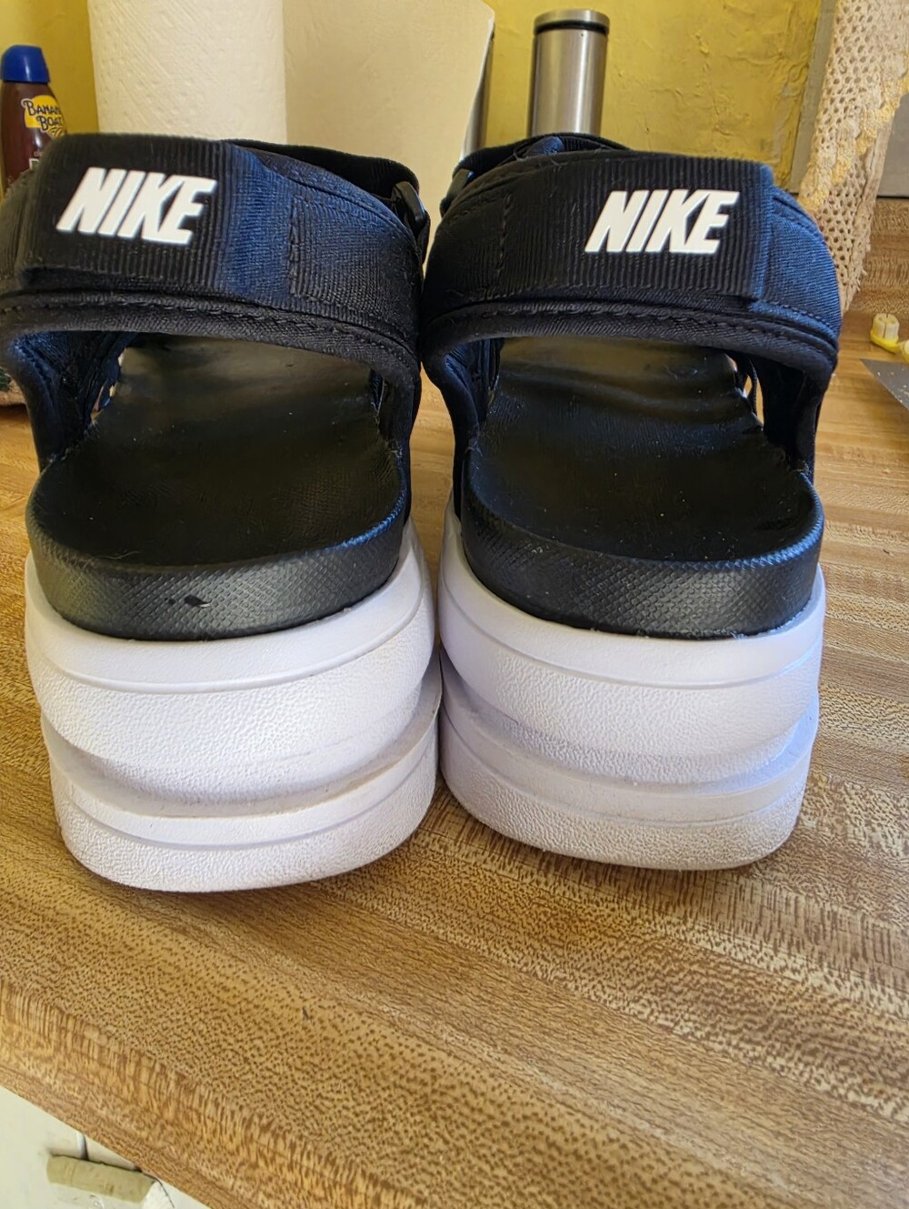 Womens Nike ICON CLASSIC Black DH0224-001 Platform Sandals. Size 12 - Picture 7 of 7